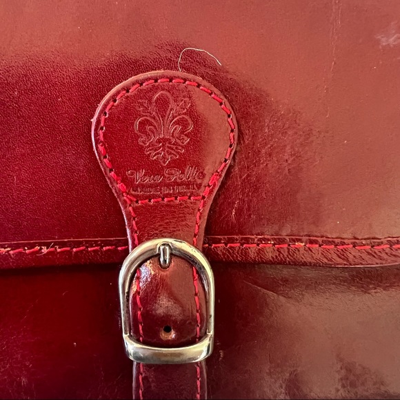 Red/brown Italian leather purse. Purchased in Italy. Never used. - Picture 3 of 7